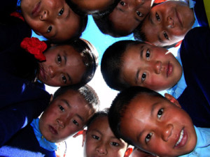 Children living in himalaya